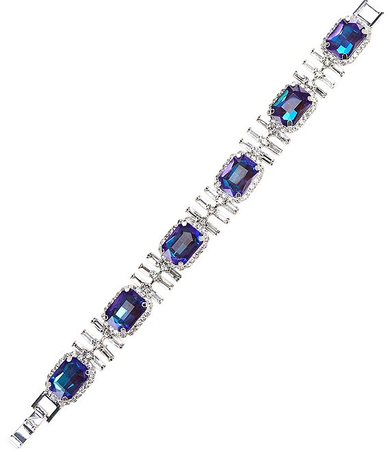Cezanne Cristina Blue Statement Line Bracelet