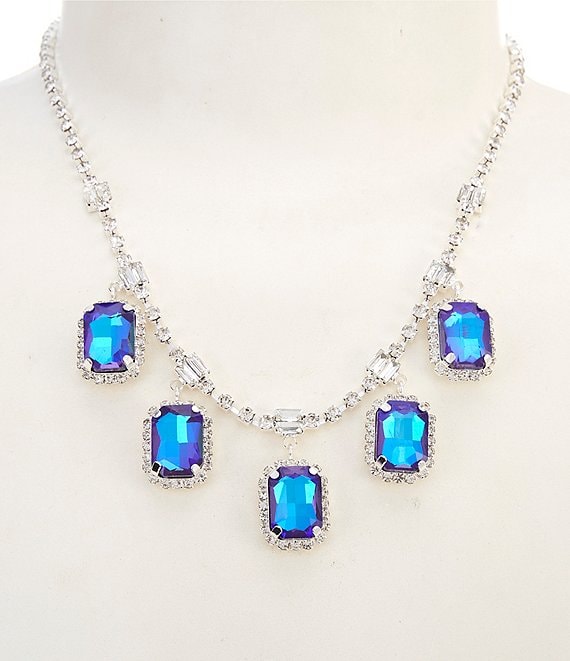 Cezanne Cristina Blue Statement Necklace