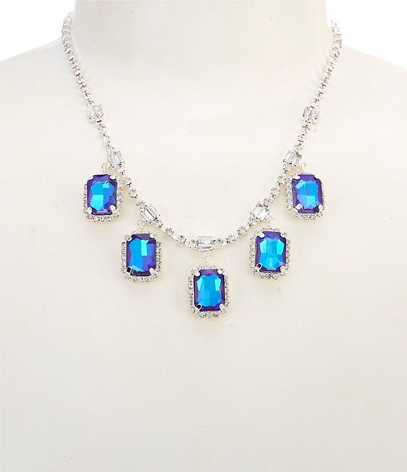 Cezanne Cristina Blue Statement Necklace