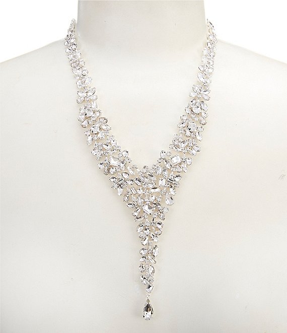 Cezanne Crystal Cascade Statement Necklace
