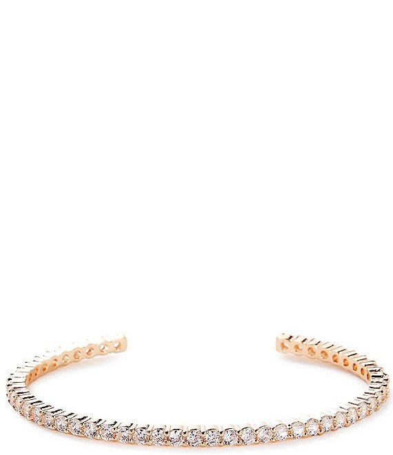 Cezanne Crystal CZ Stone Delicate Cuff Bracelet