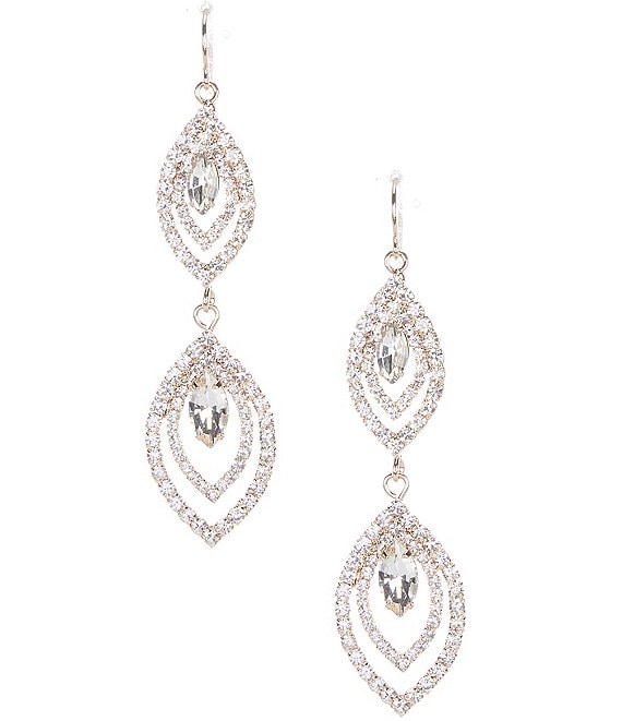 Cezanne Crystal Eyes Gold Chandelier Earrings | Dillard's