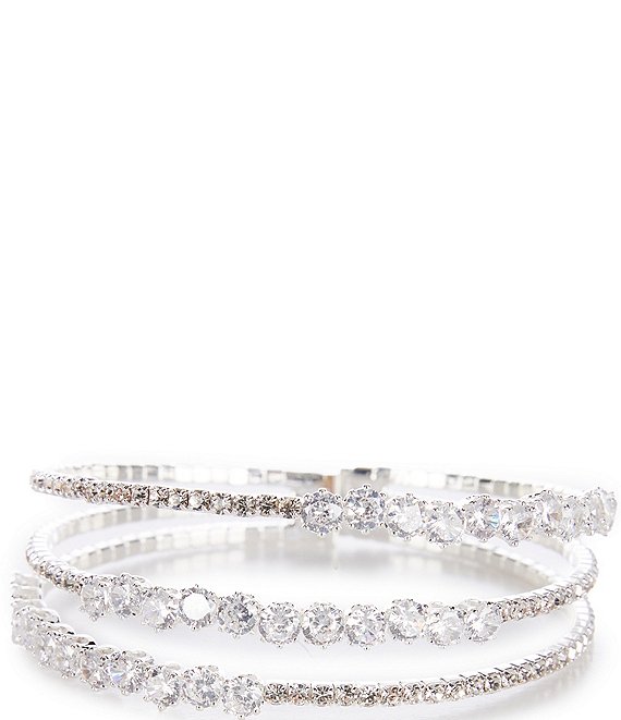 Cezanne Floating Row Crystal Cuff Bracelet,All Products : American Fashion Style Bags On Sale