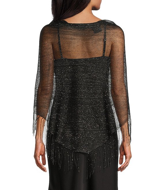 Cezanne Fringe Metallic Evening Shawl | Dillard's