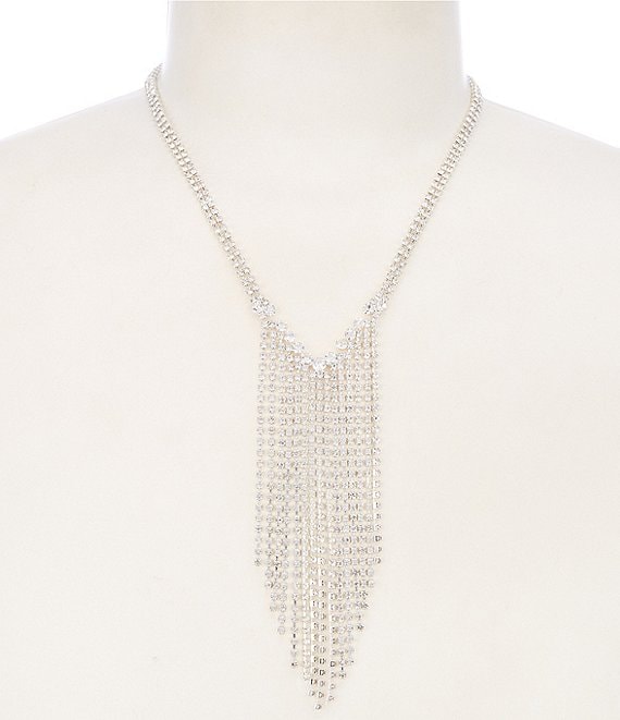 Cezanne Frontal Fringe Statement Necklace