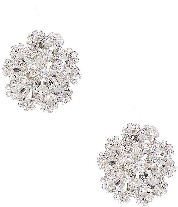 Cezanne Gardenia Crystal Flower Drop Earrings | Dillard's