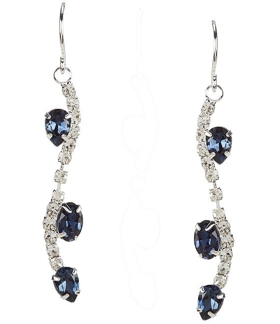 Cezanne Lucia Rhinestone Linear Earrings