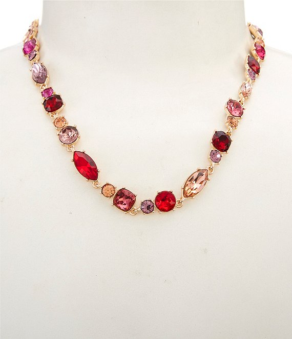 Cezanne Multi Stone Short Collar Necklace