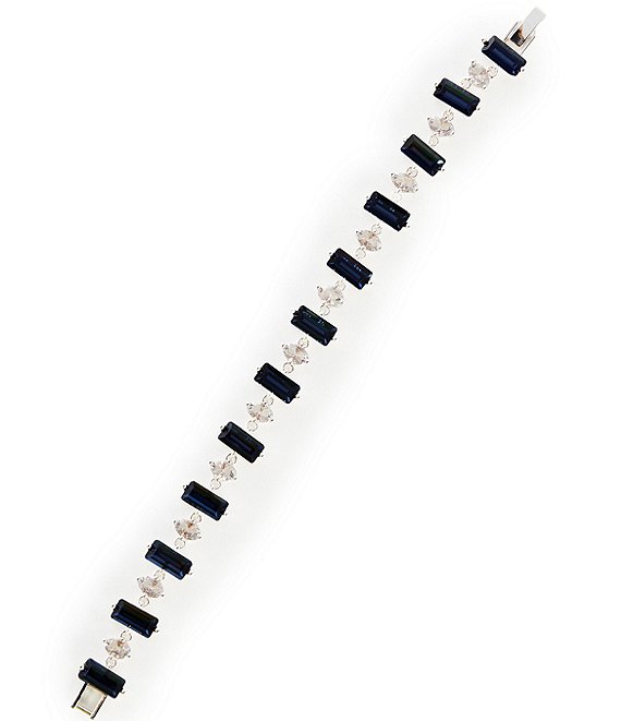Cezanne Oval & Montana Rectangle Stone Line Bracelet