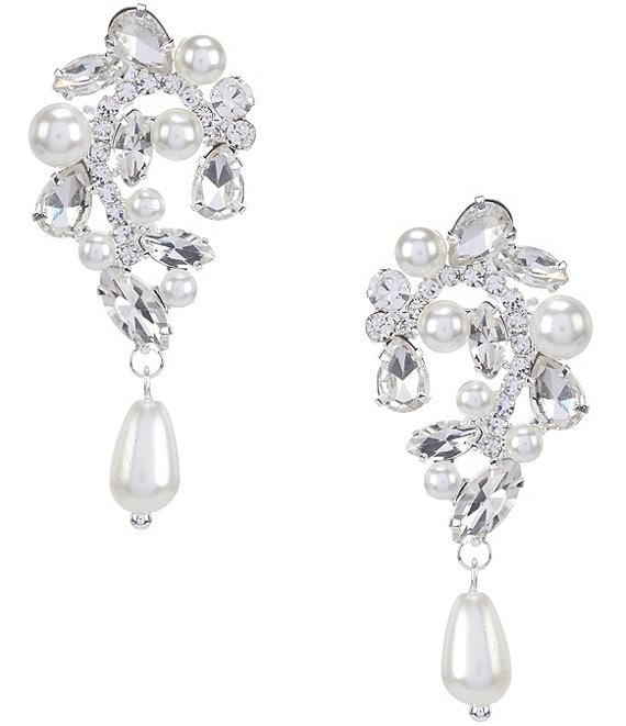 Cezanne Paisley Pearl Drop Earrings