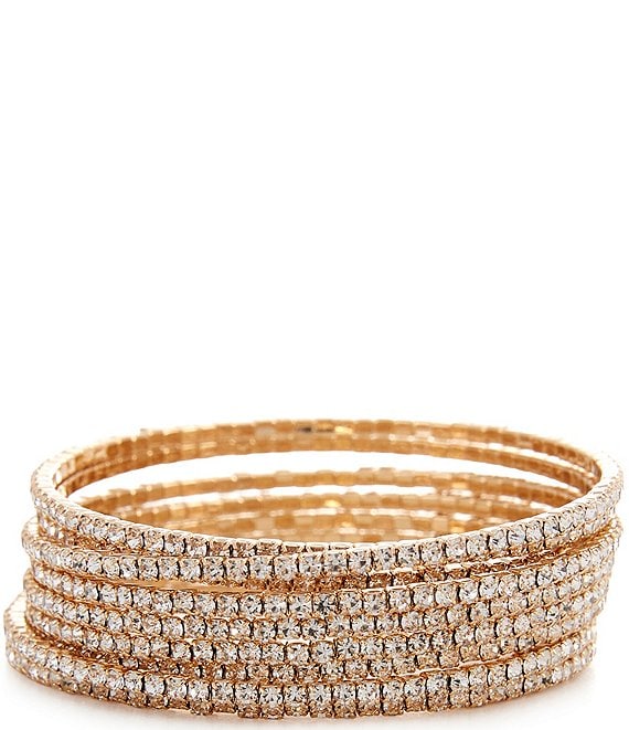 Cezanne Rhinestone Coil Bracelet