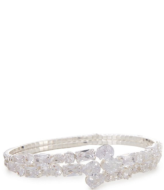 Cezanne Rhinestone Layered Cuff Bracelet