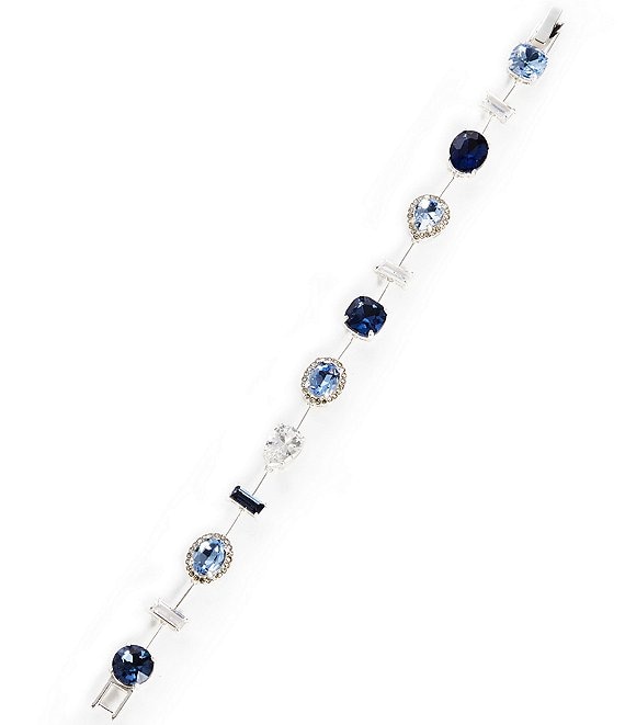 Cezanne Rhinestone Multi Stone Delicate Line Bracelet