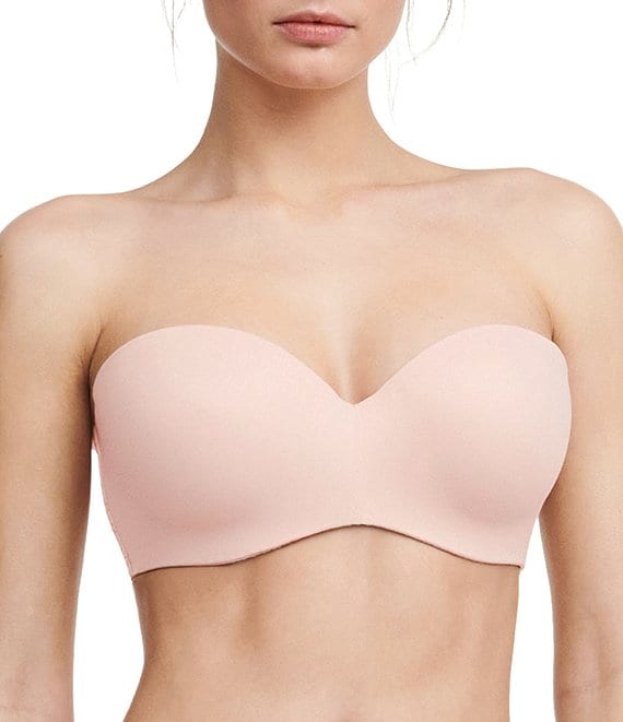 Buy Tube Bra in Light Pink Color with Detachable Transparent