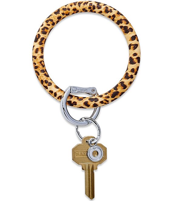 Color:Cheetah - Image 1 - Cheetah Silicone Big O® Key Ring