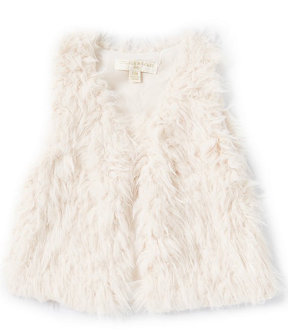 sleeveless faux fur vest