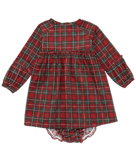 It's All Possible Red Tartan Plaid Babydoll Dress