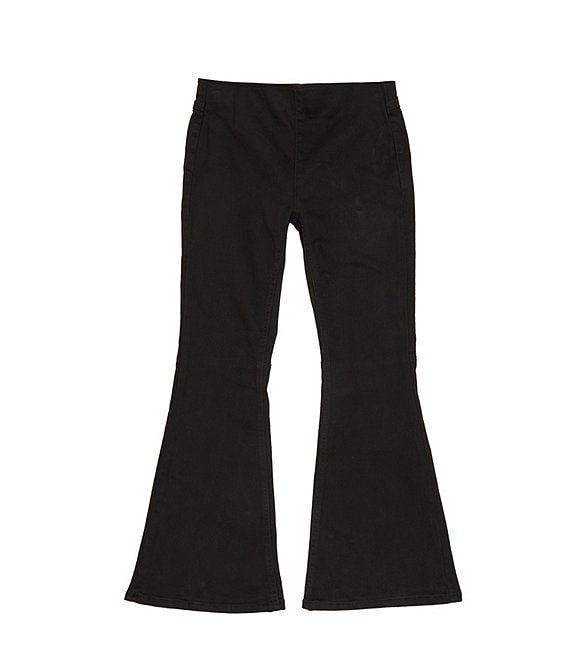 Color:Black - Image 1 - Big Girls 7-16 Pull-On Flare Jeans
