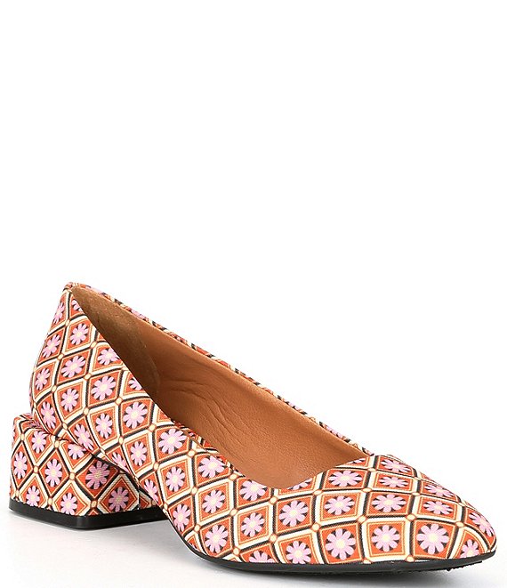 Color:Pink/Multi - Image 1 - Mazzy Printed Pumps