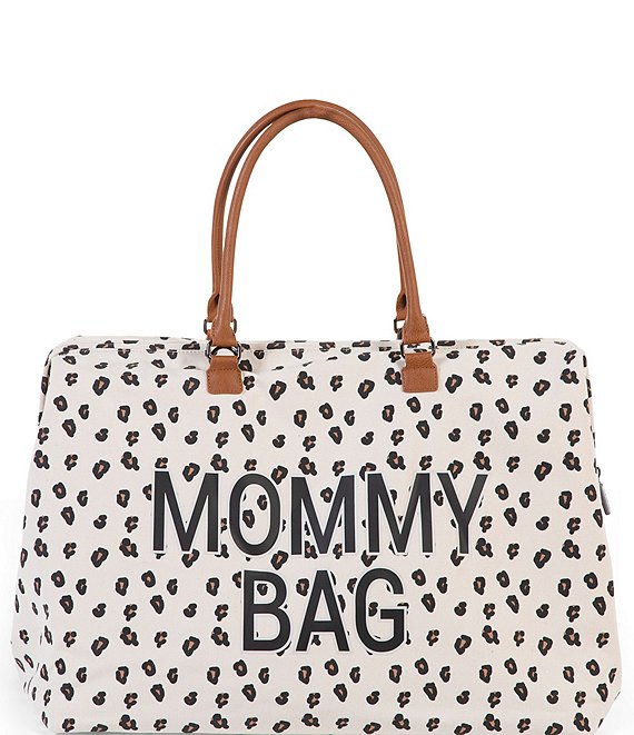 Color:Leopard - Image 1 - Childhome Canvas Leopard Print Mommy Bag