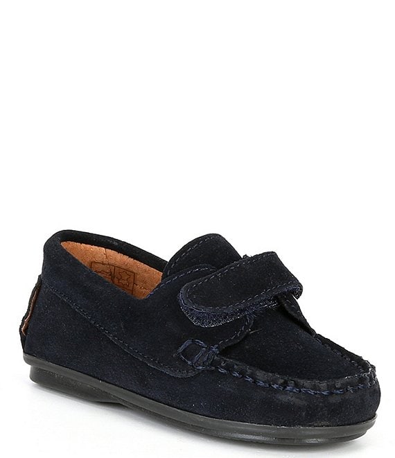 Color:Navy - Image 1 - Boys' Suede Alternative Closure Loafers (Toddler)