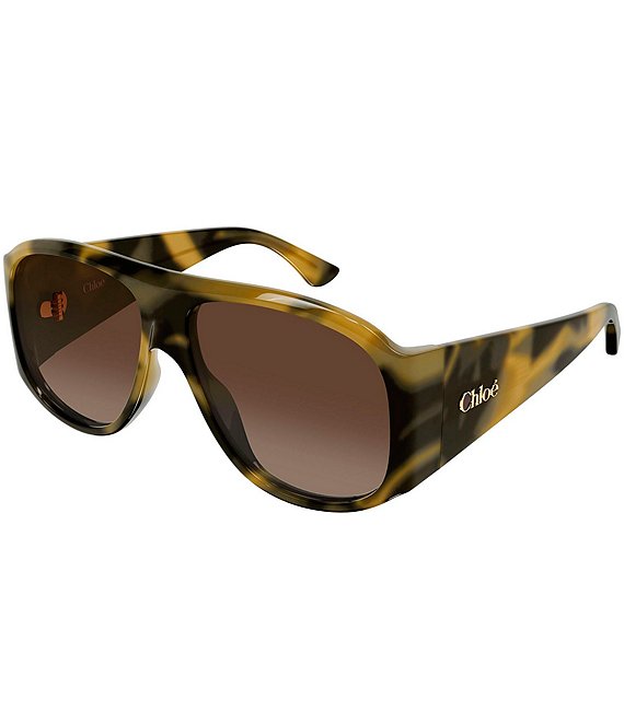 Chloe Women's CH0347S 60mm Shield Sunglasses