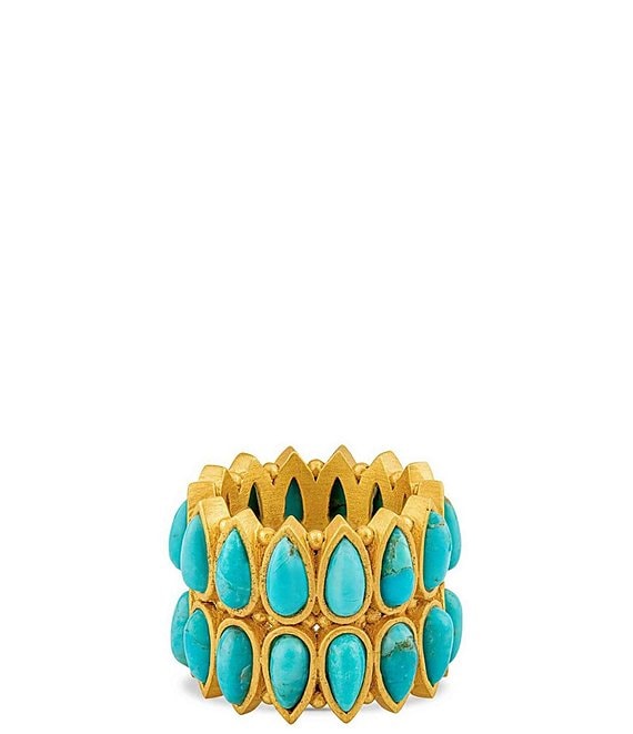 Christina Greene Tucson 18K Turquoise Eternity Double Ring