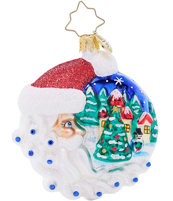 Christopher Radko Christmas Village Santa Gem Ornament | Dillard's