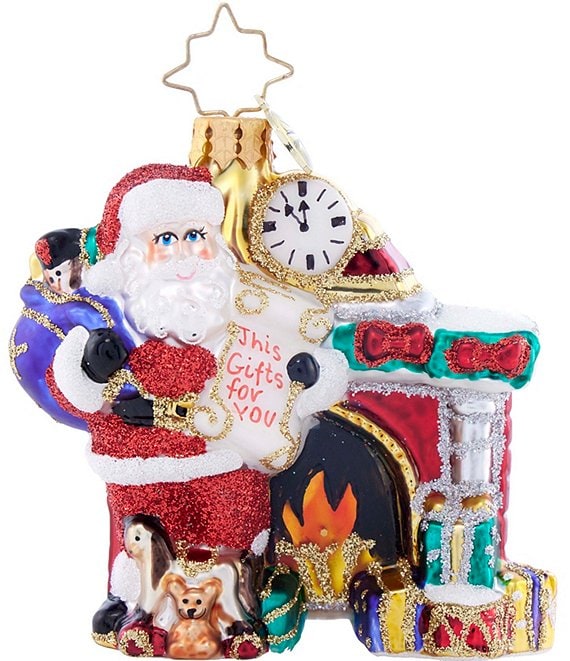 Christopher Radko Nice List Santa Gem Ornament | Dillard's