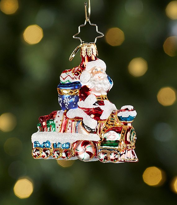 Christopher Radko On The Tracks Santa Gem Ornament | Dillard's