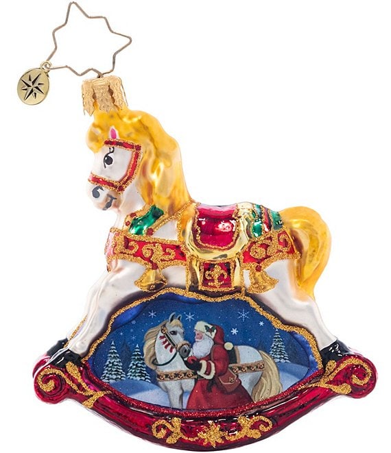 Christopher Radko Resplendent Rocking Horse Gem Ornament | Dillard's