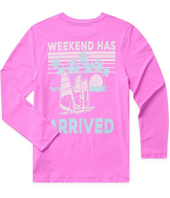 Chubbies Big Boys Weekend Has Arrived Graphic Long-Sleeve Rashguard