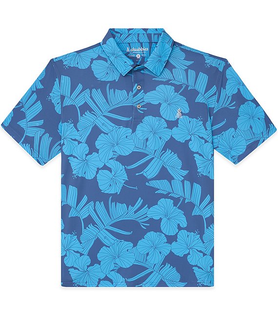 Chubbies Calm Current Performance Short Sleeve Polo