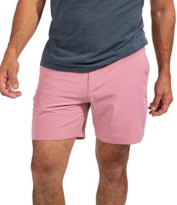 Color:Light Pastel Pink - Image 1 - Cherry Blossoms 6#double; Inseam Everwear Shorts