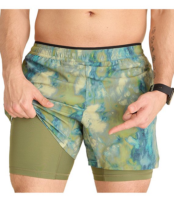 Chubbies Colorful Comfort Mossy Mesh Shorts, Olive Pattern - Image 1