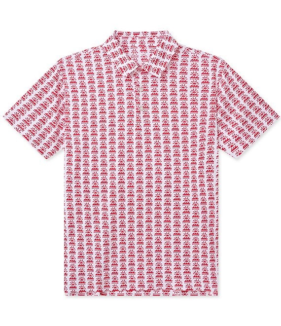 Chubbies Easygoer Printed Performance Short Sleeve Polo