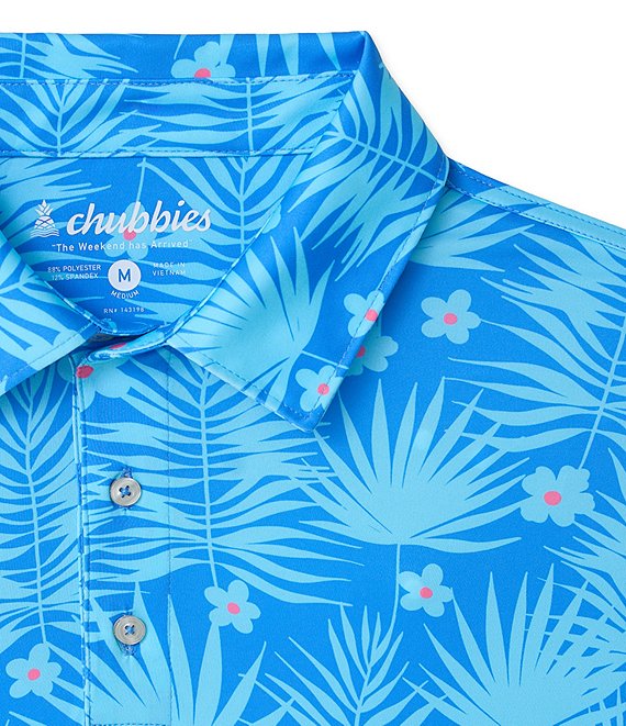 Chubbies Fern Flow Short Sleeve Performance Knit Polo | Dillard's