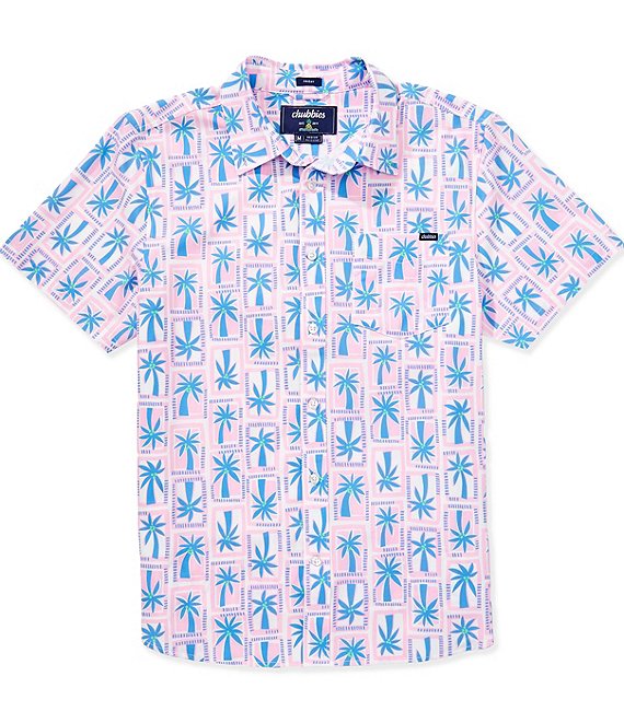 Chubbies Miami Mosaic Short Sleeve Button Front Woven Shirt