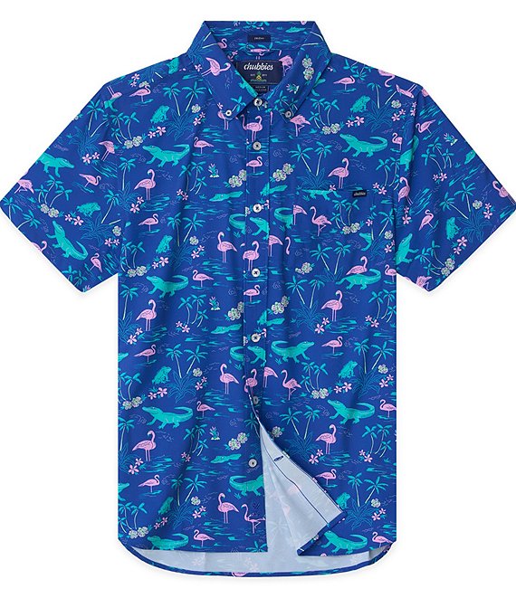 Chubbies Short Sleeve Woven Printed Swamp Shirt