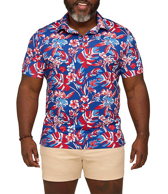 Chubbies Star Spangle Printed Performance Short Sleeve Polo