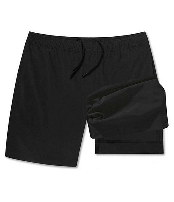 Color:Black - Image 1 - The Secret Agents 5.5#double; Inseam Compression Lined Shorts