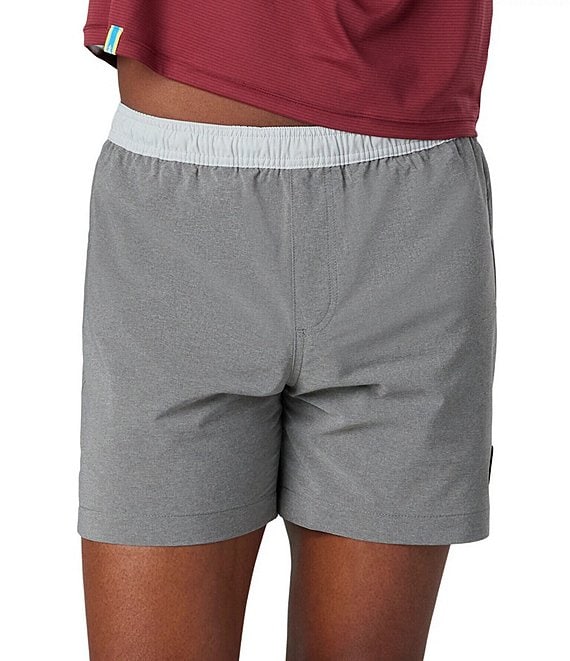Color:Medium Grey - Image 1 - The Two-Tones 5.5#double; Inseam Stretch Shorts