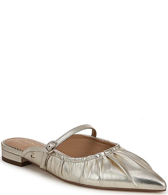 Circus NY by Sam Edelman Larissah Leather Ruched Mary Jane Mules Dillard s