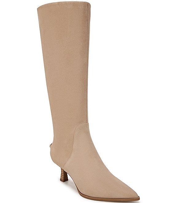 Circus NY by Sam Edelman Yulia Suede Pointed Toe Kitten Heel Tall Dress Boots Dillard s