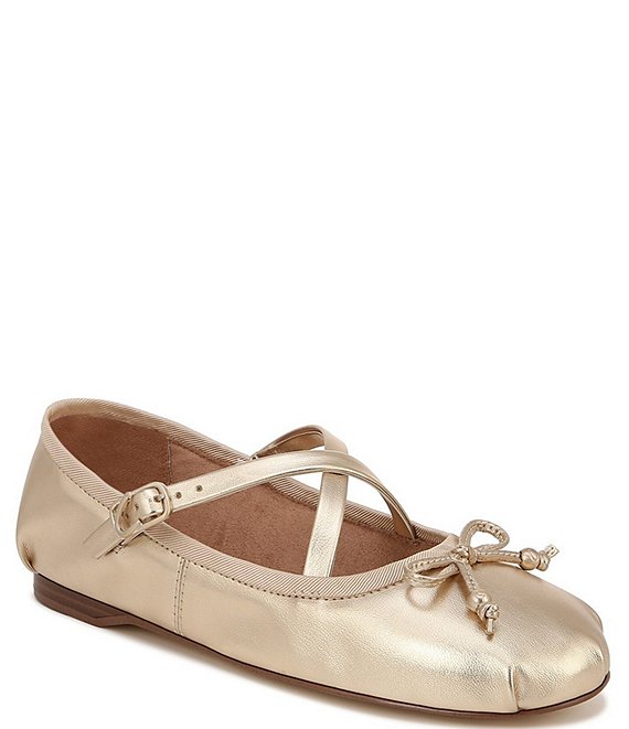 Circus NY by Sam Edelman Zuri Metallic Bow Ballerina Flats Dillard s