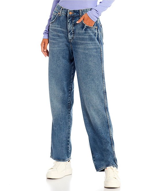 Color:Confession - Image 1 - Low Rise Slouch Straight Jeans