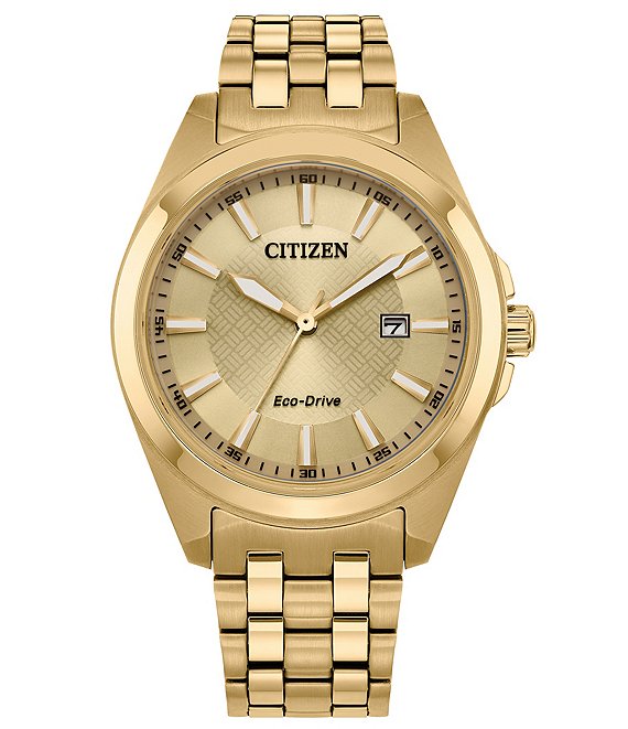 Citizen Men's Peyten 41mm Three Hand Gold Stainless Steel Bracelet ...