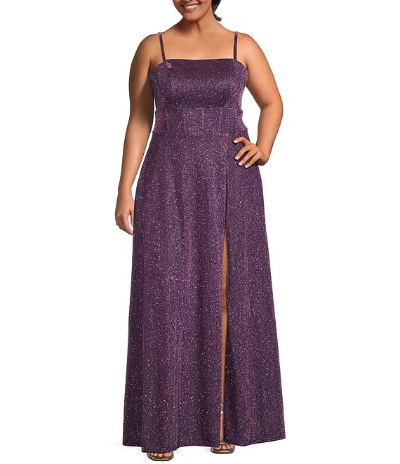 Dillards long dresses plus size 2025