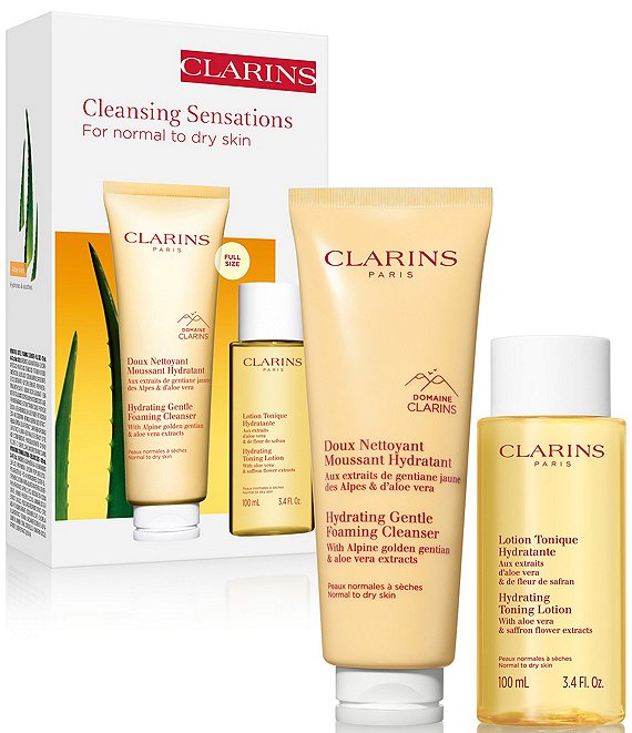 Clarins cleanser and toner set sales