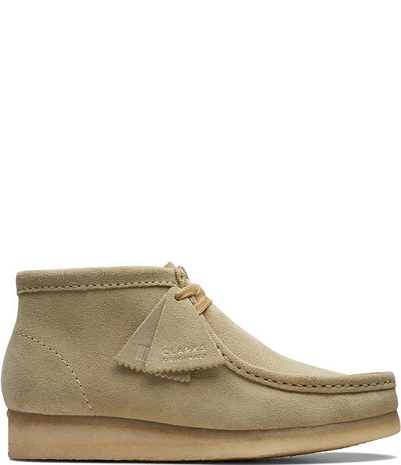 Clarks Original Wallabee Suede Chukka Booties | Dillard's